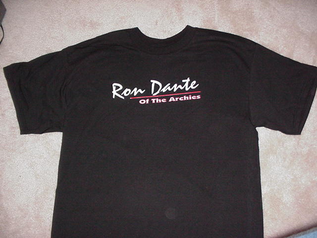 Ron Dante of the Archies black T-shirt